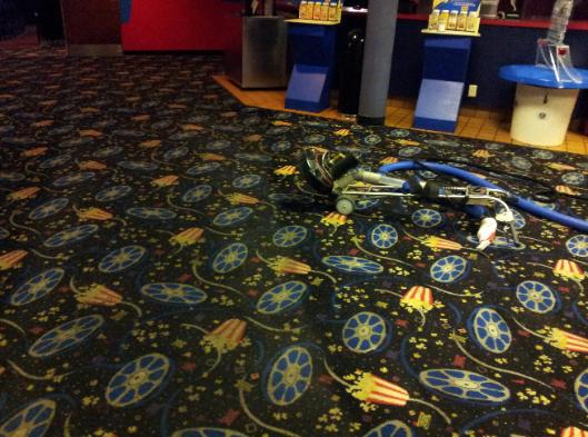 carpet cleaning at Cedar Rapids' Collins Road Theater